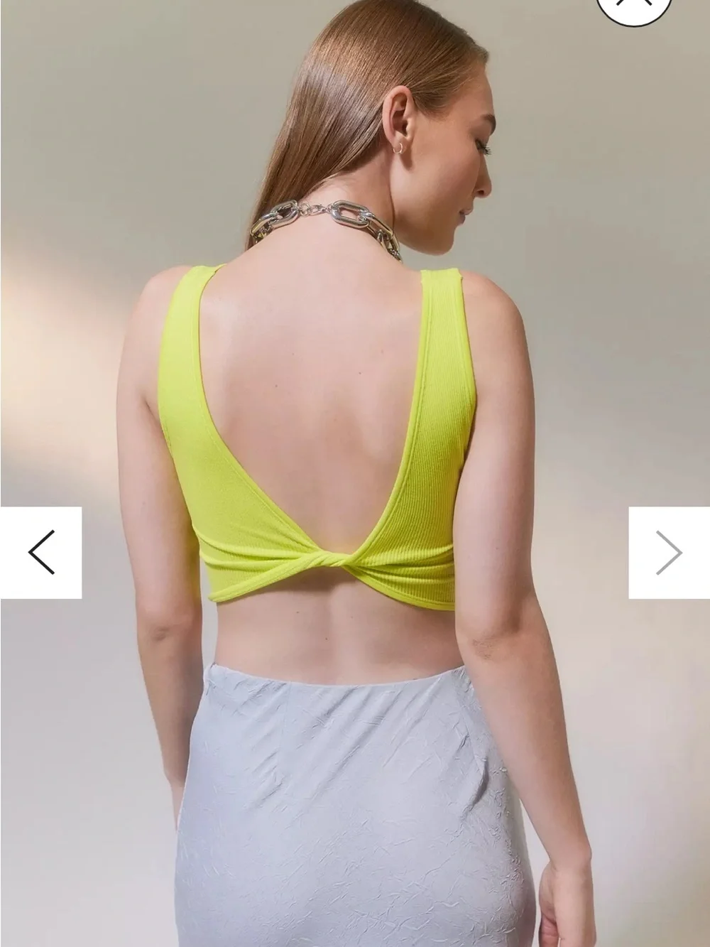 Urban Outfitters Wrap It Up Seamless Reversible Hot Pink Ribbed Tank - Picture 7 of 7